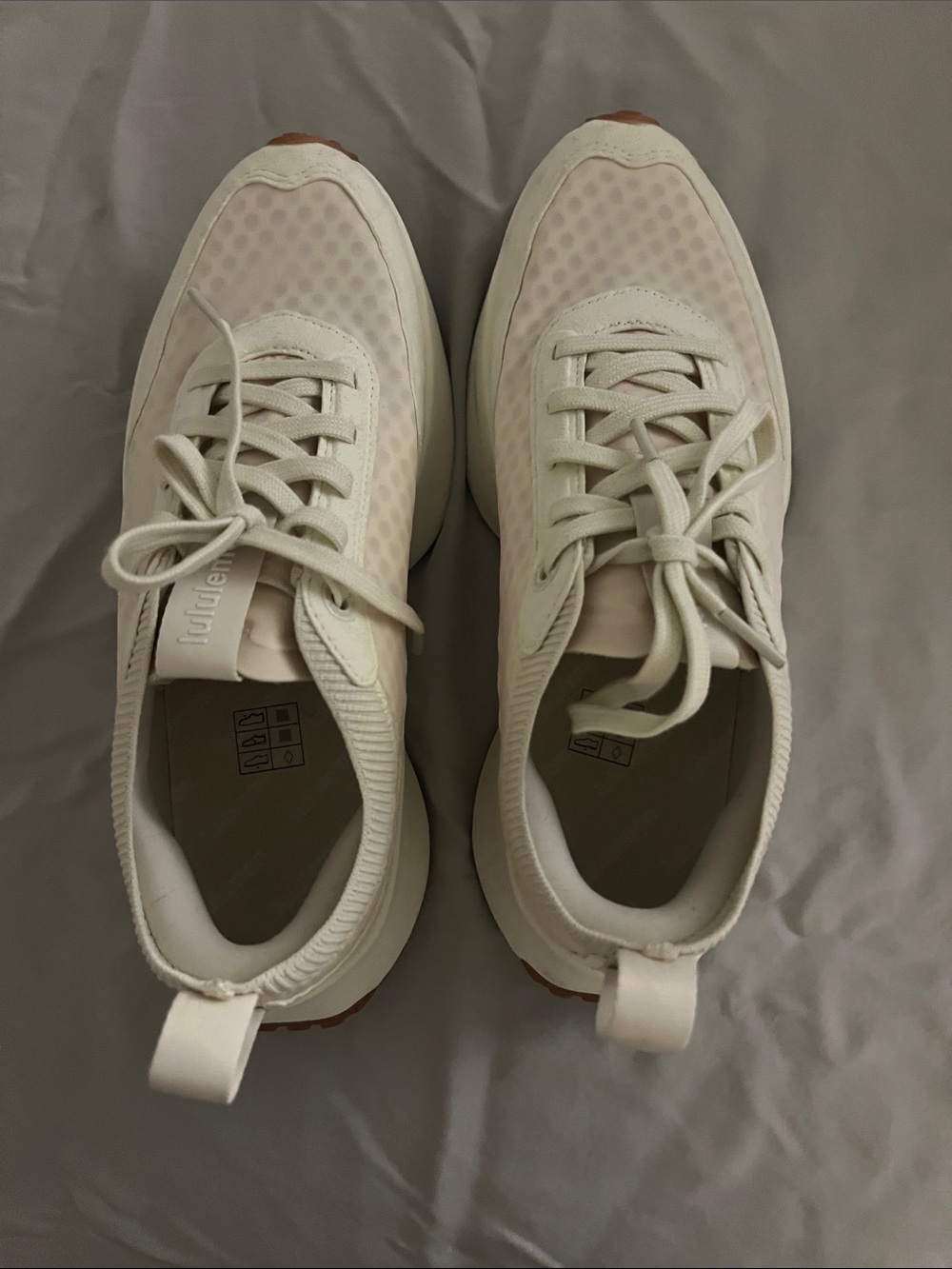 lululemon athletica Cream and White Women's Running Sneakers